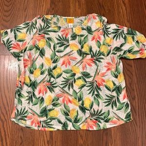 Ruby Rd Top Lemons sz 2x